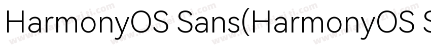 HarmonyOS Sans(HarmonyOS Sans)字体转换